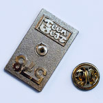 Teenbeat enamel pin, back